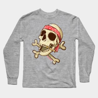 Jolly Roger Skull Long Sleeve T-Shirt